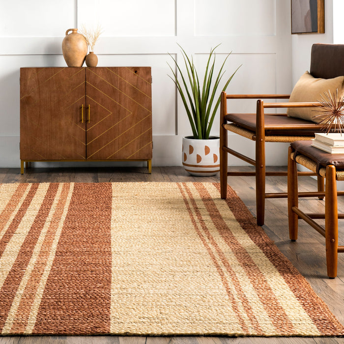 Claudia Brown Jute Area Rug 120cm x 180cm