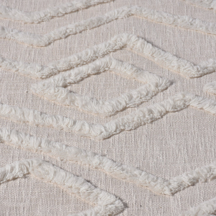 Cloudy Cotton Rug from New Zealand Wool