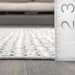 Clover Tassels Area Rug 152x244 cm Ivory Color