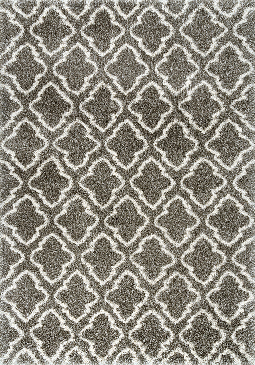 Clover Trellis Area Rug Dark Grey 160x230 cm