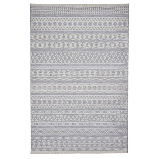 Coast 9421 Moroccan Durable Stain-Resistant Weatherproof Flatweave In-Outdoor Grey/Cream Rug