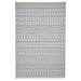 Coast 9421 Moroccan Durable Stain-Resistant Weatherproof Flatweave In-Outdoor Grey/Cream Rug