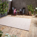 Coast A055 Moroccan Durable Stain-Resistant Weatherproof Flatweave In-Outdoor Rose Pink/Cream Rug