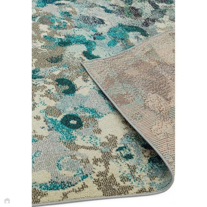 Colores Cloud CO03 Ethereal Modern Abstract Durable Low Short Pile Multicolour/Blue/Teal/Beige/Grey/Cream Rug