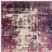 Colores Cloud CO08 Magenta Modern Abstract Distressed Durable Low Short Pile Magenta Purple/Cream Rug