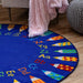 Colorful Alphabet Area Rug for Kids Room 122x183 cm