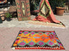 Colorful Bohemian Kilim Rug 123cm x 89cm