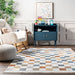 Colorful Checkered Washable Area Rug 120x180 cm