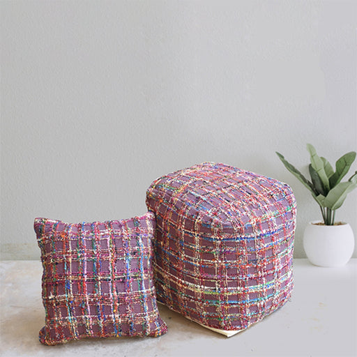 Colorful Hand Woven Pouf Seating For Stylish Interiors