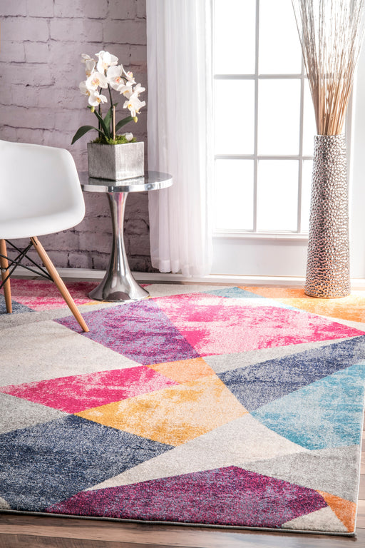 Colorful Mosaic Area Rug for Home Decor 160x230 cm