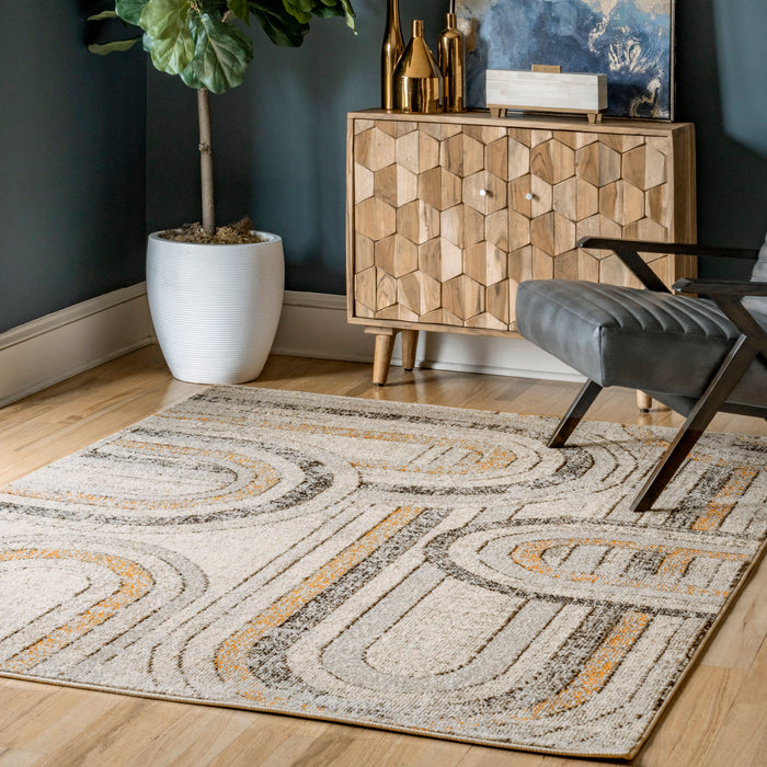 Colorful Rainbow Area Rug for Nursery and Playroom