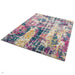 Colt CL01 Abstract Modern Abstract Durable Low Short Pile Multicolour/Pink/Yellow/Blue Rug