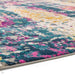 Colt CL01 Abstract Modern Abstract Durable Low Short Pile Multicolour/Pink/Yellow/Blue Rug