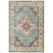 Colt CL02 Medallion Traditional Durable Low Short Pile Grey/Multicolour Rug