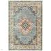 Colt CL02 Medallion Traditional Durable Low Short Pile Grey/Multicolour Rug