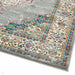 Colt CL02 Medallion Traditional Durable Low Short Pile Grey/Multicolour Rug