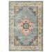 Colt CL02 Medallion Traditional Durable Low Short Pile Grey/Multicolour Rug