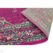 Colt CL04 Medallion Traditional Durable Low Short Pile Fuchsia Rug