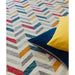 Colt CL06 Chevron Modern Geometric Durable Low Short Pile Multicolour Rug