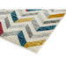 Colt CL06 Chevron Modern Geometric Durable Low Short Pile Multicolour Rug