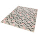 Colt CL09 Chevron Modern Geometric Durable Low Short Pile Pink Rug