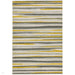 Colt CL10 Stripe Modern Striped Durable Low Short Pile Mustard Rug