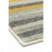 Colt CL10 Stripe Modern Striped Durable Low Short Pile Mustard Rug