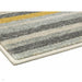 Colt CL10 Stripe Modern Striped Durable Low Short Pile Mustard Rug