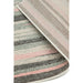 Colt CL11 Stripe Modern Striped Durable Low Short Pile Pink Rug