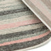 Colt CL11 Stripe Modern Striped Durable Low Short Pile Pink Rug