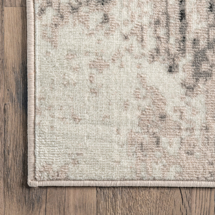 Contemporary Abstract Ivory Area Rug for Modern Homes