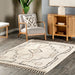 Contemporary Beige Abstract Shapes Area Rug for Any Room