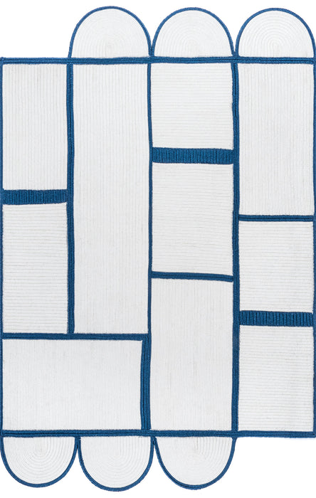 Contemporary Blue Indoor Outdoor Rug 160cm x 230cm