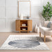 Contemporary Blue Mars Area Rug 120x180 cm