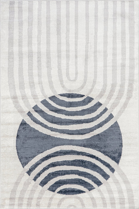 Contemporary Blue Mars Area Rug 120x180 cm