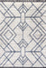 Contemporary Blue Tasseled Area Rug for Home Decor