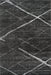 Contemporary Charcoal Area Rug with Lattice Design