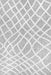 Contemporary Grey Fishnet Trellis Area Rug 120x180 cm