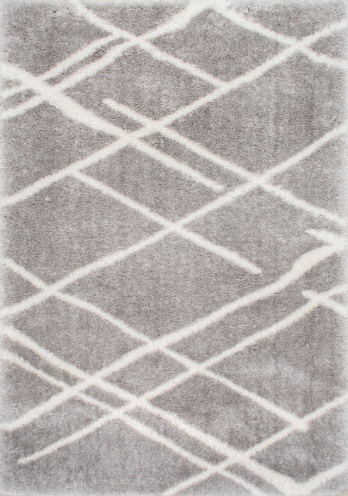 Contemporary Grey Shag Rug 150x200 cm