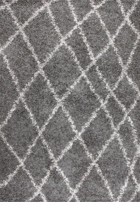 Contemporary Grey Shag Rug For Living Room Decor