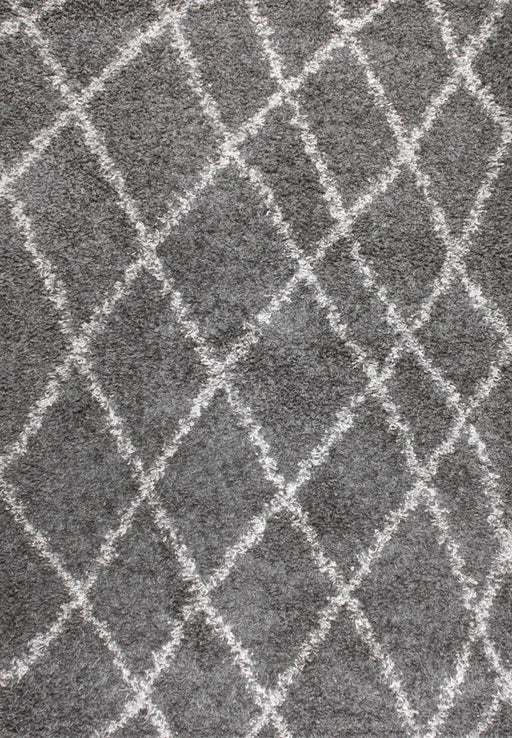 Contemporary Grey Shag Rug For Living Room Decor