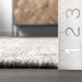 Contemporary Grey Striated Area Rug 120x180 cm