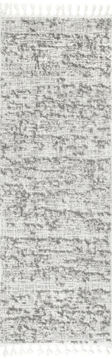 Contemporary Grey Tasseled Area Rug 160x230 cm