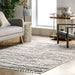 Contemporary Grey Tasseled Area Rug for Stylish Spaces