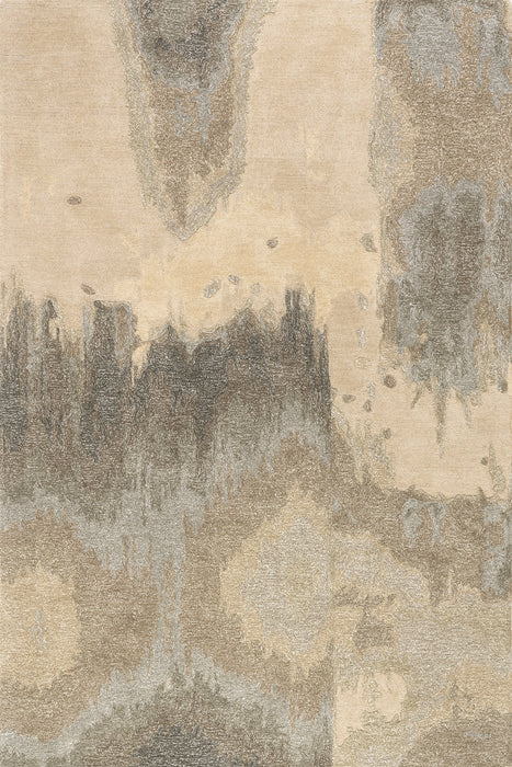 Nykyaikainen käsintehty villamatto beige 152x244 cm