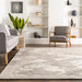 Contemporary Ivory Wool Area Rug for Modern Interiors