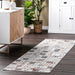 Contemporary Light Grey Area Rug for Home Decor