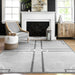 Contemporary Light Grey Area Rug for Living Room