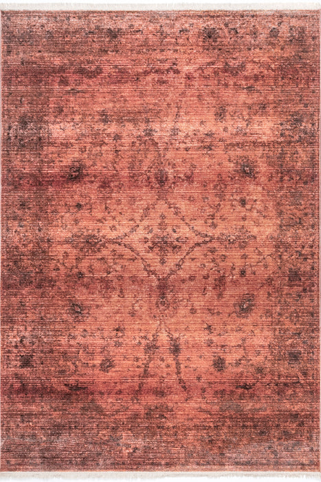 Σύγχρονη ροζ Herati Fringe Area Rug 120x180 cm