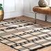 Contemporary Quatrefoil Area Rug 160x230 cm in Ivory